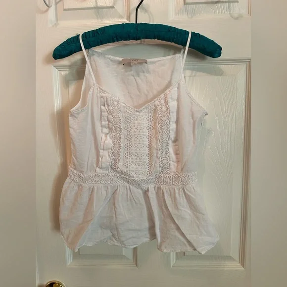 Loft bohemian crochet tank top - Picture 1 of 7